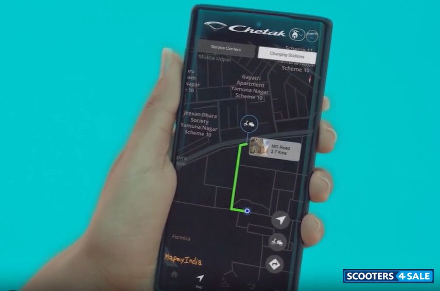 Bajaj Chetak Urbane GEO Location