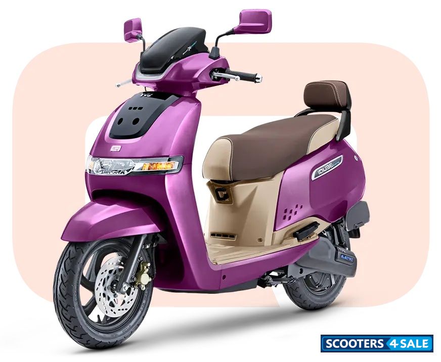 TVS iQube S 4.7kWh Magnifecence Purple Beige
