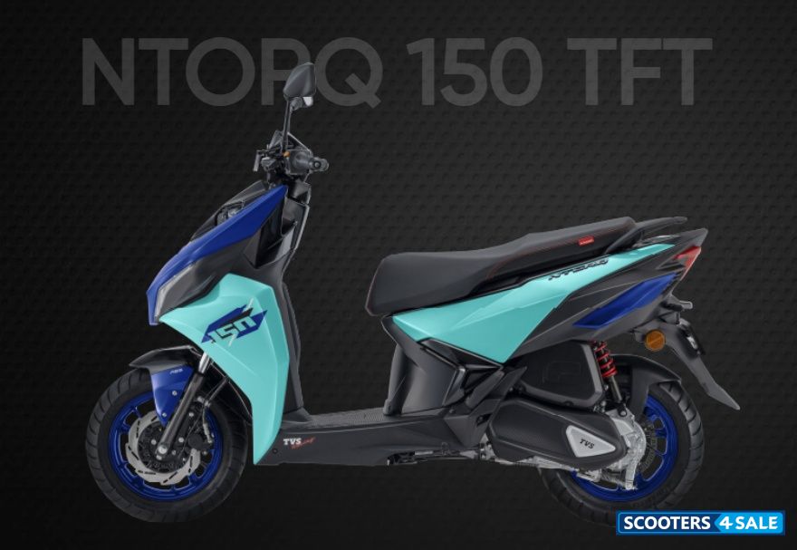 TVS NTORQ 150 TFT Turbo Blue