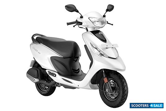 TVS Scooty Zest 110 Gloss Series Pearl White
