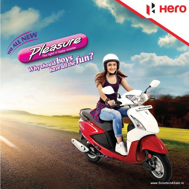 Alia Bhatt\'s Hero Pleasure Scooter