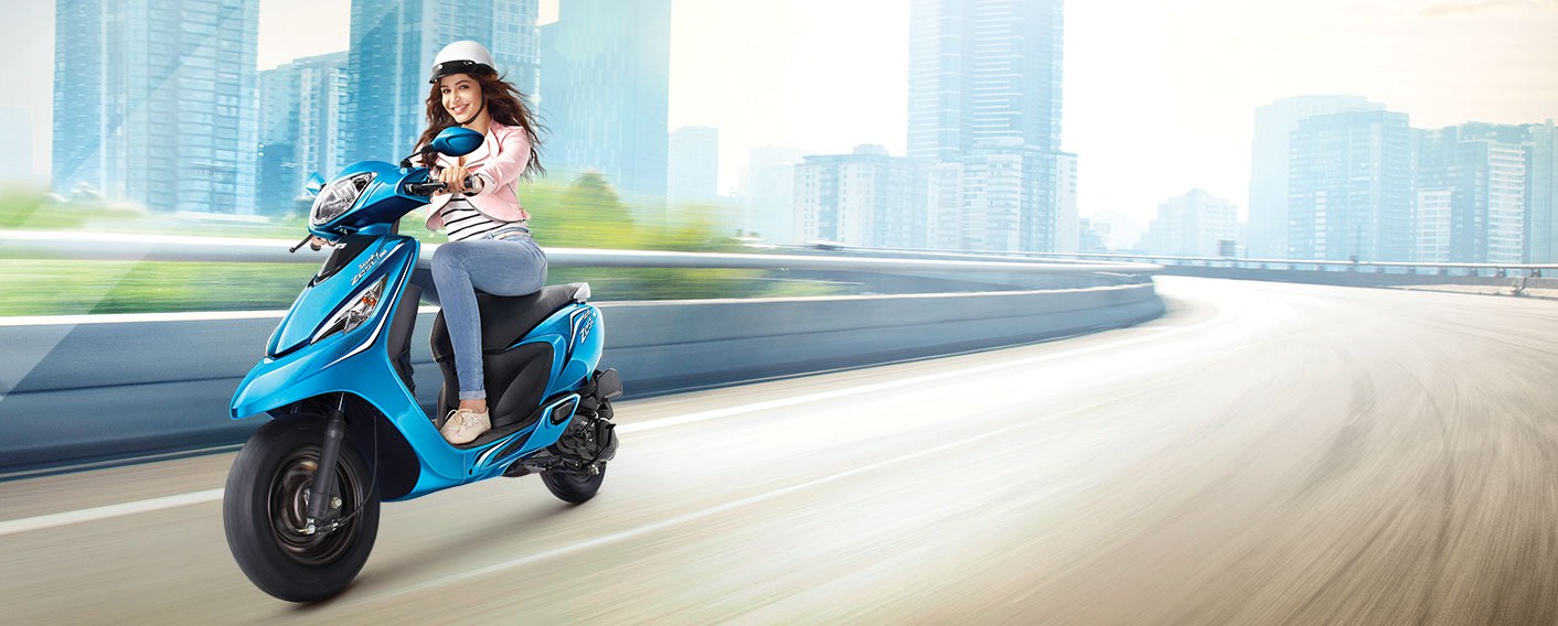 Anushka Sharma with TVS Scooty Zest 110 