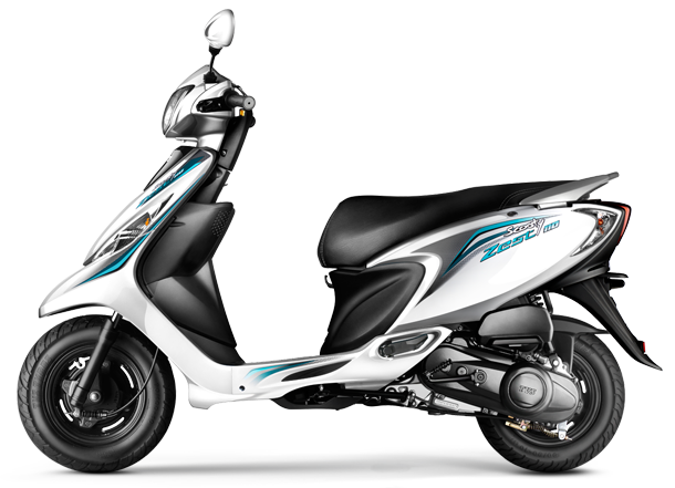 TVS Scooty Zest 110 White