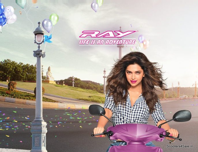 Deepika with Ray Scooter